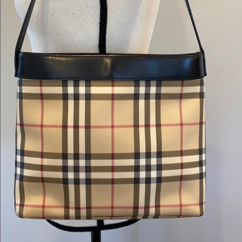 Burberry Authentic Check Tote Bag Black - Picture 3 of 8
